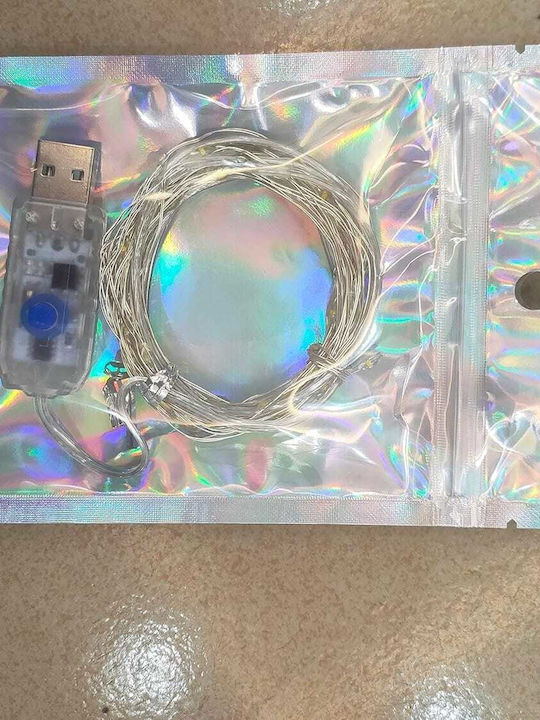 Light 8 Functions & Waterproof Connection LED Garland Lights IP65 Warm White