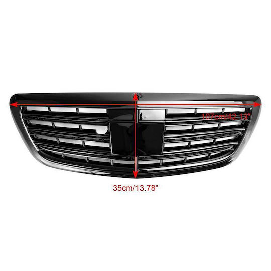 Mask Mercedes-Benz S-Class W222 13-20 AMG Look Night Edition Black Glossy 1 Piece Mercedes Benz Carner