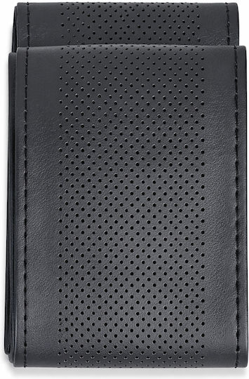 Car Steering Wheel Cover Tailored Diameter 38cm Perforated Leatherette Black
