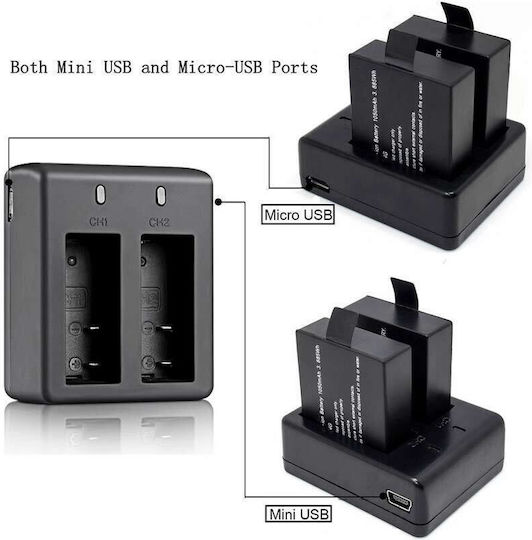 Battery Charger Sj4000 Sj5000 M10 Dual