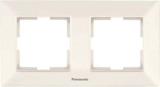 Doppelter Horizontaler Wechselrahmen Cremes Panasonic Arkedia Slim