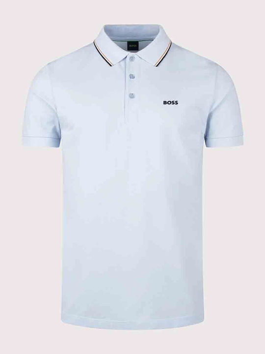 Boss Paule Polo Shirt Light Blue