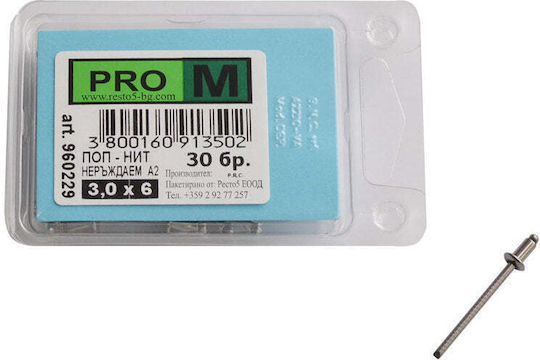 Неръждаеми Попривинтвания 30 Бройки Pro M 3 X 6 Мм