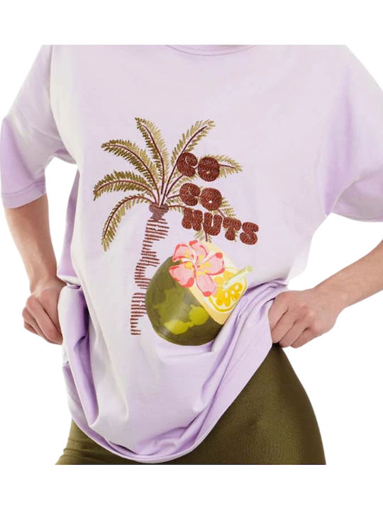 Γυναικείο T-shirt Λιλά