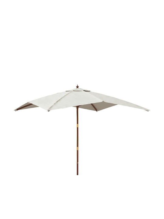 Round Wooden Beach Umbrella F3xY2.73m
