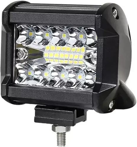 LED Super Triple-Row 60W Waterproof Headlights & Wiring Harness & Bull-Bar 2000lm-12/24V Tc-398