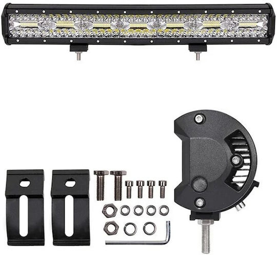 Led Super Triple-row 420watt Aδιάβροχη Μπάρα & Πλεξούδα & Bull-bar 14000lm-12/24volt Tc-401