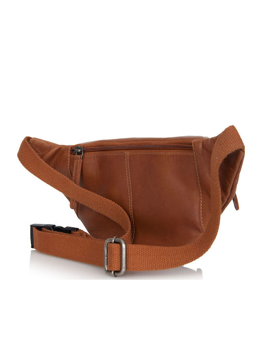 Leather Bum Bag Tabac Brown