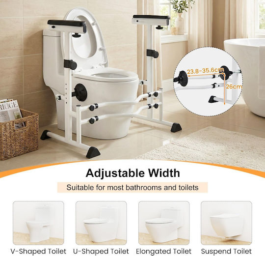 Costway Toilettenstuhl JH10032Weiß