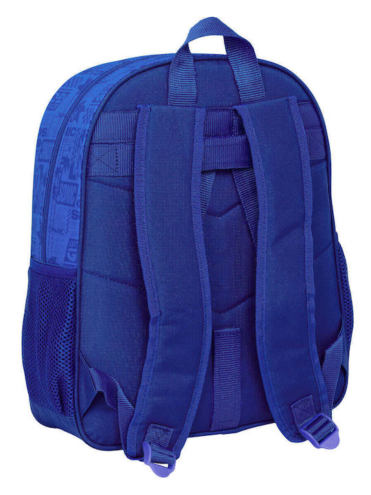 Sonic Σχολική Τσάντα Πλάτης Μπλε 32 x 12 x 38εκ