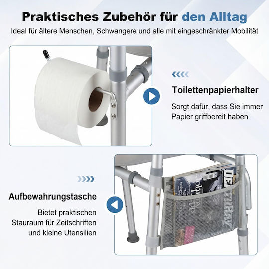 Costway Toilet Lifting Seat with Backrest JH10030SL