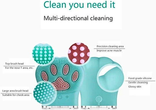 Uncle George Face Cleansing Brush 15.02.04-0003-LBLUE