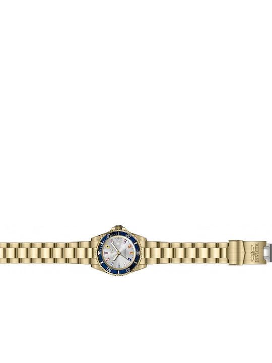 Invicta Invicta Pro Diver Ρολόι Μπαταρίας με Μεταλλικό Μπρασελέ Invicta Invicta Pro Diver Ρολόι Μπαταρίας με Μεταλλικό Μπρασελέ