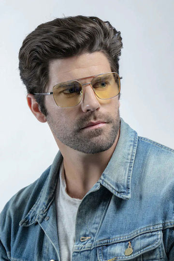 Computer Glasses Gunnar White Wolf Steel Umber Amber