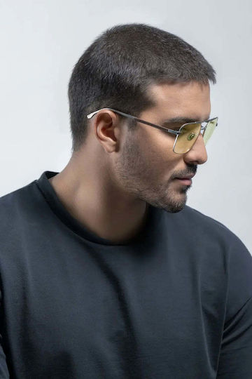 Computer Glasses Gunnar White Wolf Steel Umber Amber