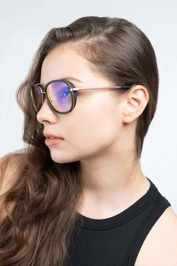 Computer Glasses Gunnar Dume Gold Amber