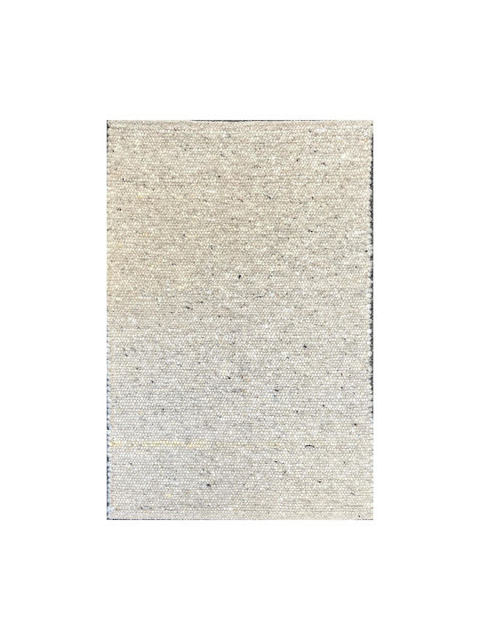 Χαλί Μάλλινο 70x130cm Μπεζ