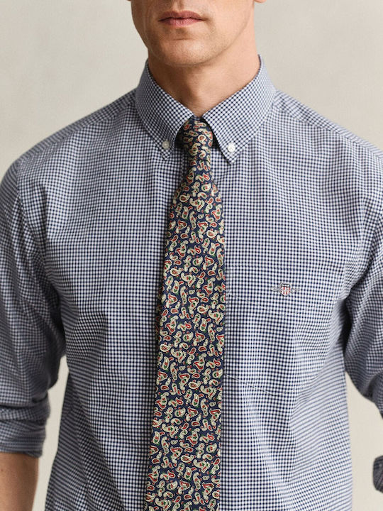 Long-sleeved Shirt Checked Blue