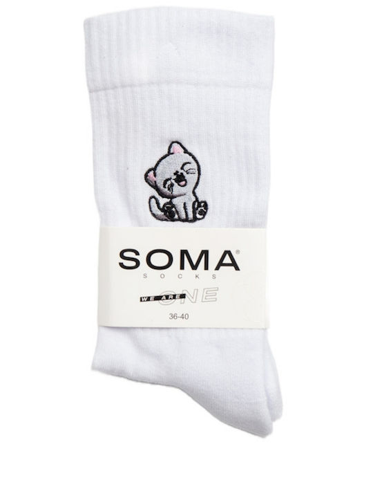 Soma Șosete Pentru Femei Albe