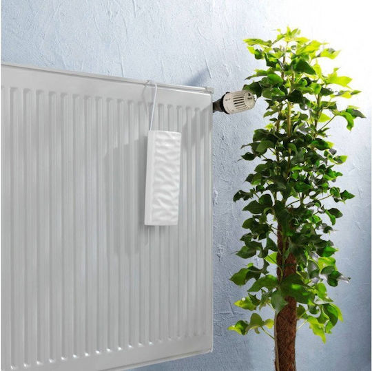Wenko Wave Design Radiator Luftbefeuchter Weiß Keramik 9 X 19.5 X 4 Cm