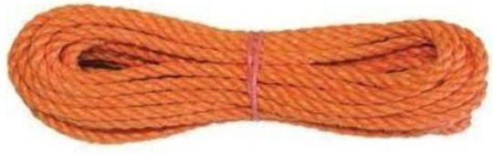 Rope Pp 20 Meters Orange Spiral 6mm