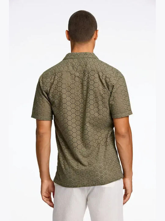 Κοντομάνικο Πουκάμισο Camo Πράσινο