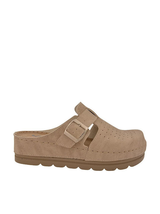 Vesna Damentliche Anatomische Holzschuhe Beiges 0525-Beige