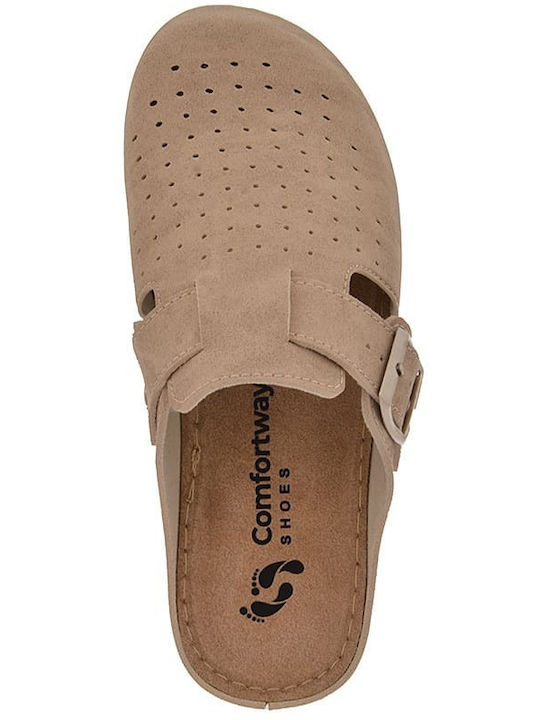 Vesna Damentliche Anatomische Holzschuhe Beiges 0525-Beige