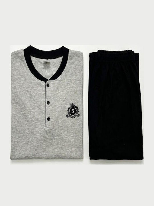 Soccus Winter Men's Cotton Pyjama Black