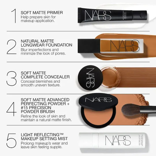 Nars Natural Matte Longwear Foundation Durable Matte Finish Shade 30 Volume Ml 30