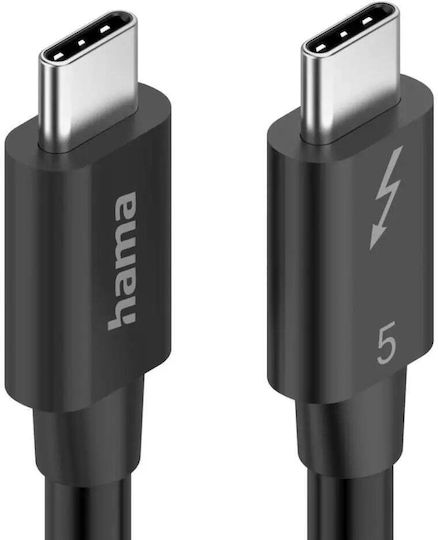 Hama Кабел USB-C Thunderbolt-5 80 Gbit S 5a 240w Ultra-hd 8k 1.00 M