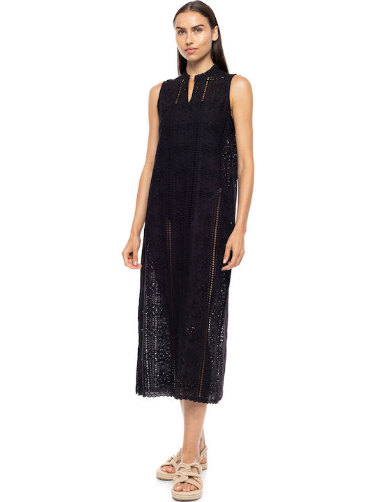 Pink Label Damenbademode Kaftan Für Den Strand Schwarz