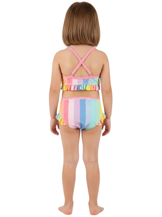 Joyce Rainbow Beach Mood Детски Костюм За Баня Бикини С Абажур Многоцветен