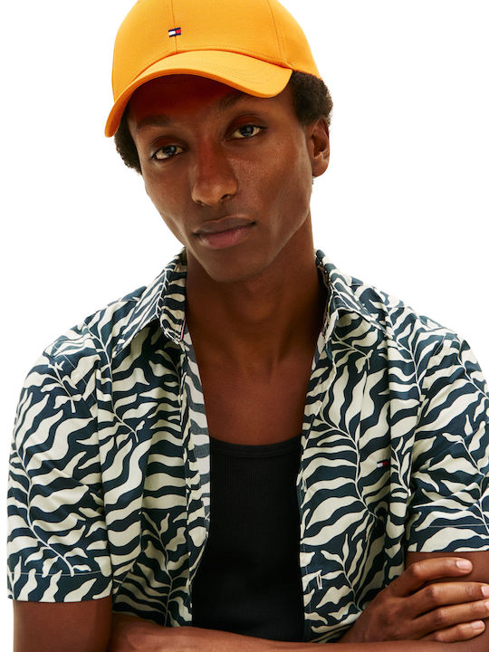 Tommy Hilfiger Flag Cotton 6 Panel Jockey Men's Am0am13008-sfo Sfo Orange Thunder