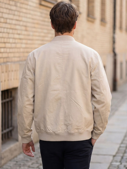 Herren Jacken Beige