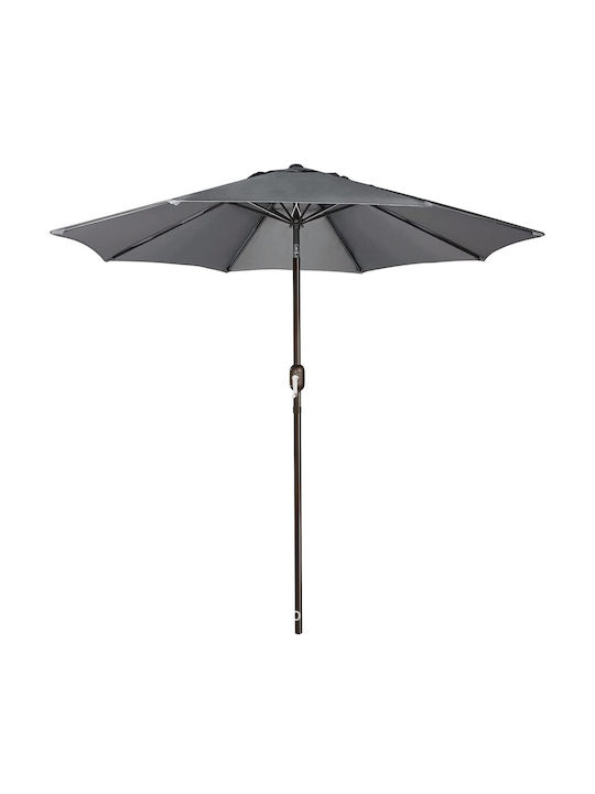Garten- und Terrassen-Sonnenschirm Rundschreiben Aluminium Grau Φ2,5m