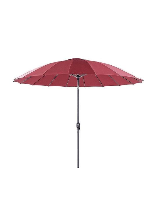 Umbrelă Rotundă Din Aluminiu Roșie Φ2.55m