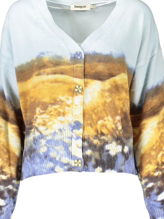 Women's Knitted Cardigan in Blue Colour