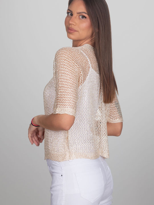 Ecru Damen Bolero
