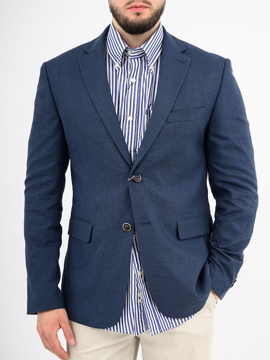 Sommer Herrenanzugsjacke Marineblau