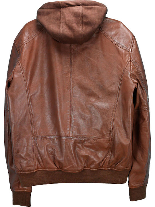 Leder Jacke Braun