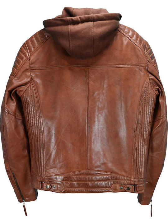 Leder Jacke Braun