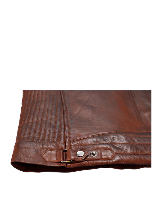 Leder Jacke Braun
