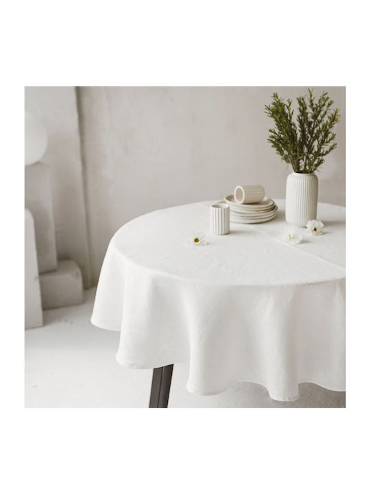 Kotonia Home Τραπεζομάντηλο Βαμβακερό White 150x150εκ.