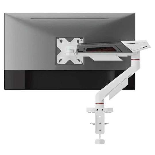 Sbox Schreibtisch Monitorständer mit Verlängerungsarm Weiß (GMS-3210)