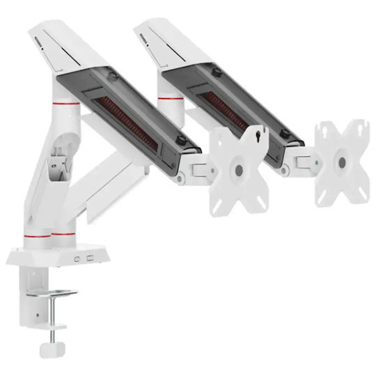 Sbox Desktop Stand for 2 Monitors with Arm White (GMS-3211)