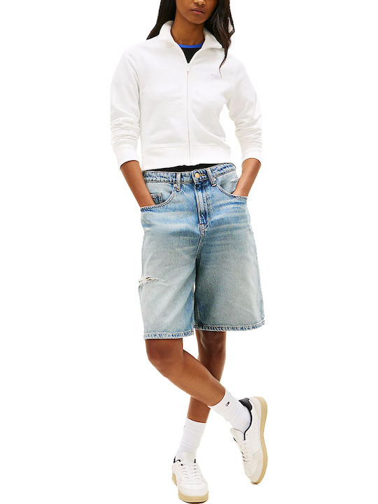 Women's Sweatshirt Cardigan Ecru