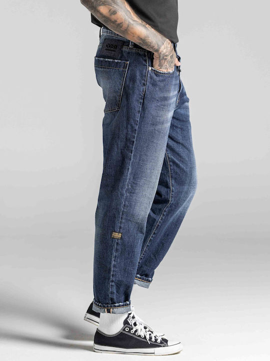 Men's Jeans Pants with Relaxed Fit Navy Blue