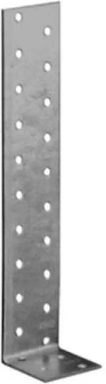 Domax Γωνία Ραφιού από Μέταλλο σε Ασημί Χρώμα 400x40mm
