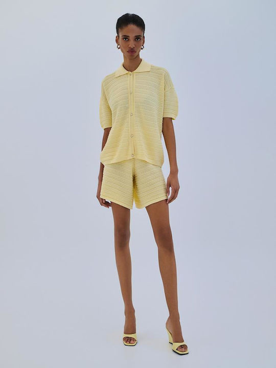 Ανδρική Ζακέτα Πλεκτή Yellow